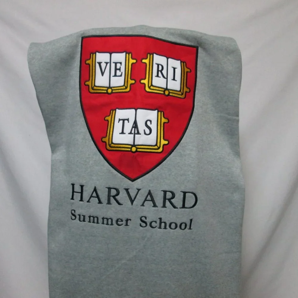 Logo Brands Harvard Summer School blanket Crest Shield knit 60